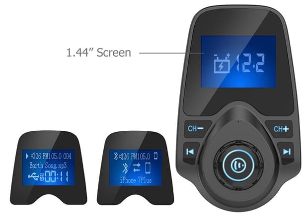 Nulaxy KM18 Car Bluetooth FM Wireless Transmitter - 3