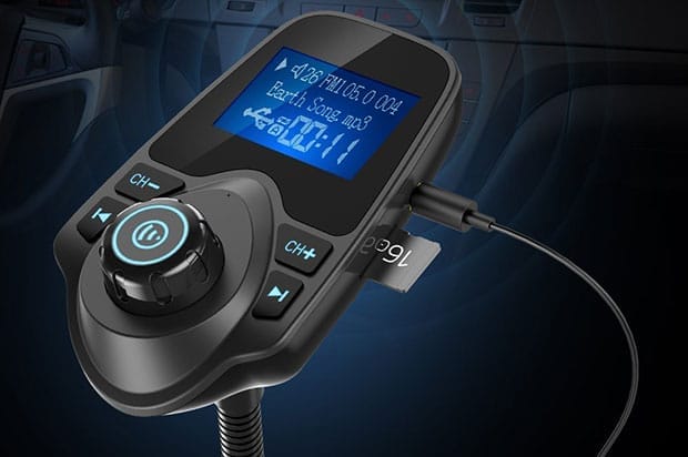 Nulaxy KM18 Car Bluetooth FM Wireless Transmitter - 4