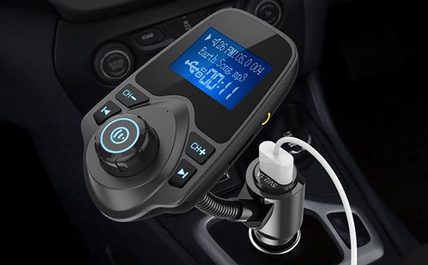 Nulaxy KM18 Car Bluetooth FM Wireless Transmitter - 5