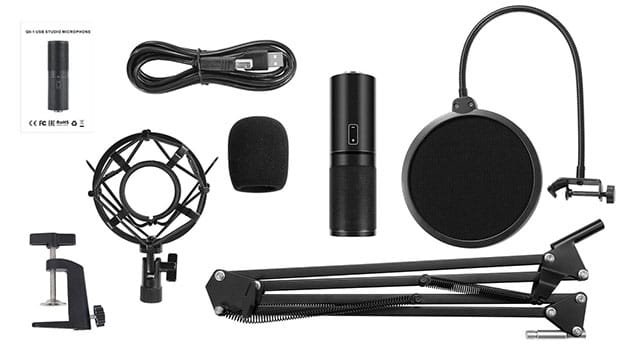 TONOR Q9 USB Microphone Kit - 3
