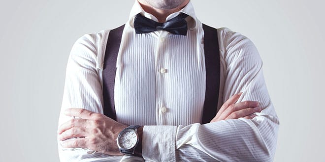 man-shirt-bow-tie-suspender-appareal-fashion-watch