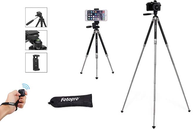 fotopro-phone-lightweight-travel-tripod-bluetooth-remote-5