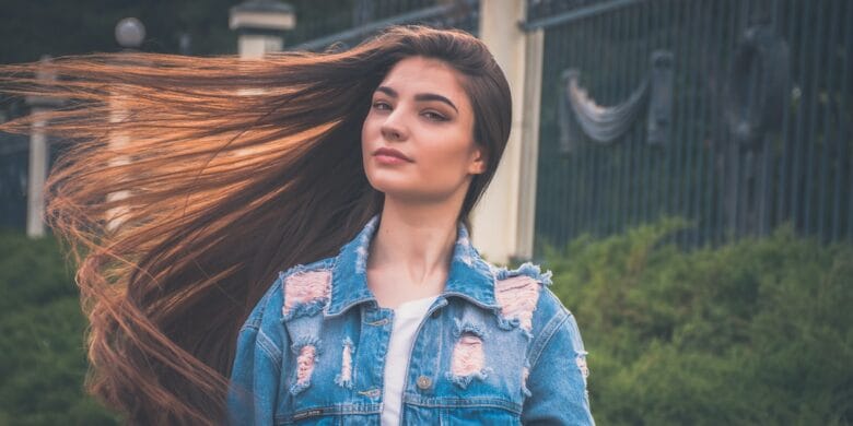 Hair-Woman-Denim-Jacket-Fashion-Style-Clothing